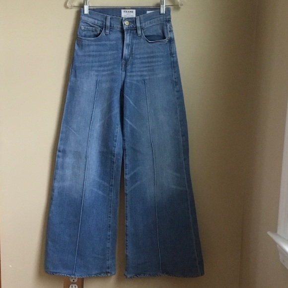 Frame Denim Denim - FRAME Denim Le Palazzo Wide Leg Front Seam Jeans Bad Company